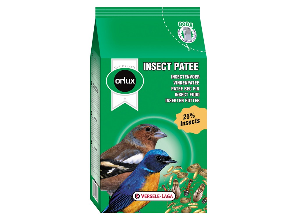 Hrana pentru păsări 'ORLUX INSECT PATEE' | 800 G