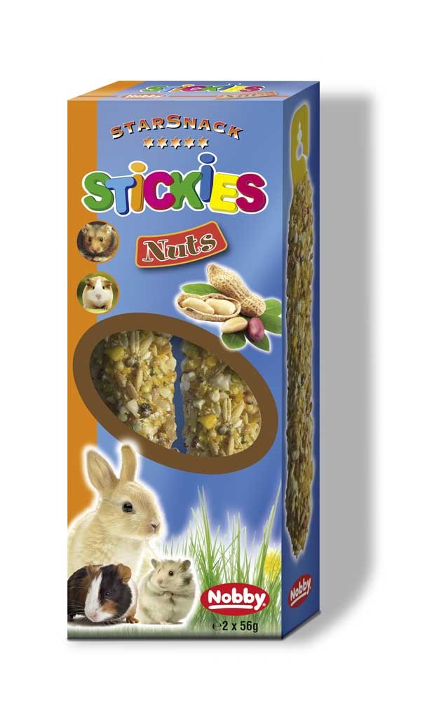 STICKIES NUCĂ, 2 X 56 G