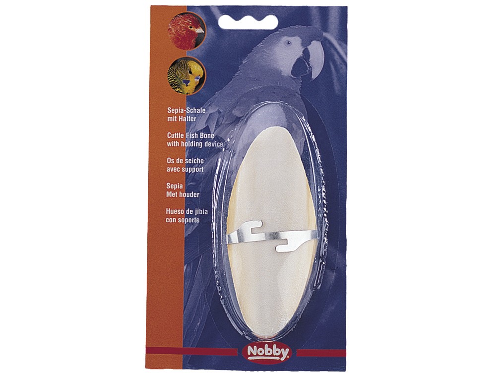 Os de sepie pentru păsări | cu suport de prindere | 4,5-5 INCH