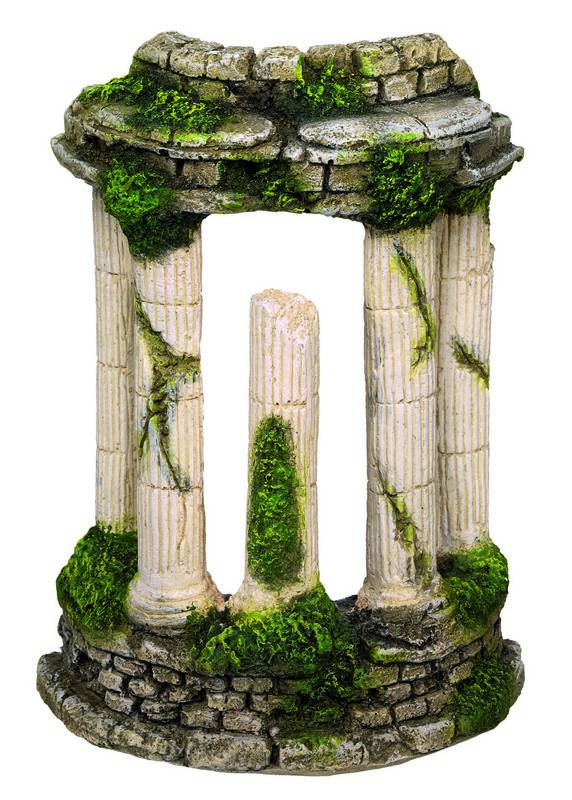 Ornament pentru acvariu | 'COLUMNA ANTICA' | L10 X W6,5 X H14 CM