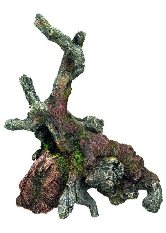 Ornament pentru acvariu | 'WOOD' | L15,2 X W11,2 X H18 CM