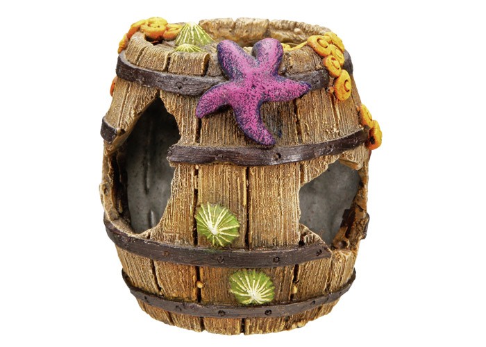 Ornament pentru acvariu | BARREL | L8,5 X W8,5 X H9 CM