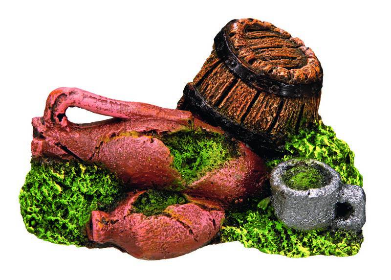 Ornament pentru acvariu | BARREL | asortate | 4,5-7 CM | 12 buc.