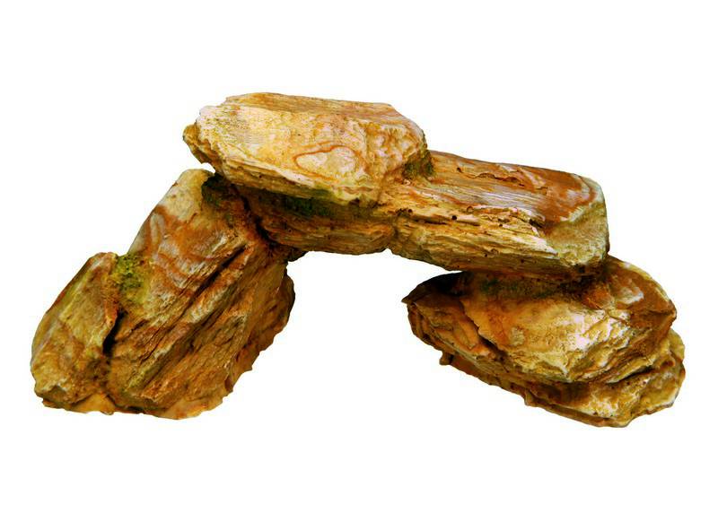 Ornament pentru acvariu | 'STONE' | asortate | L11 X W4,8 X H5 CM | 6 buc.