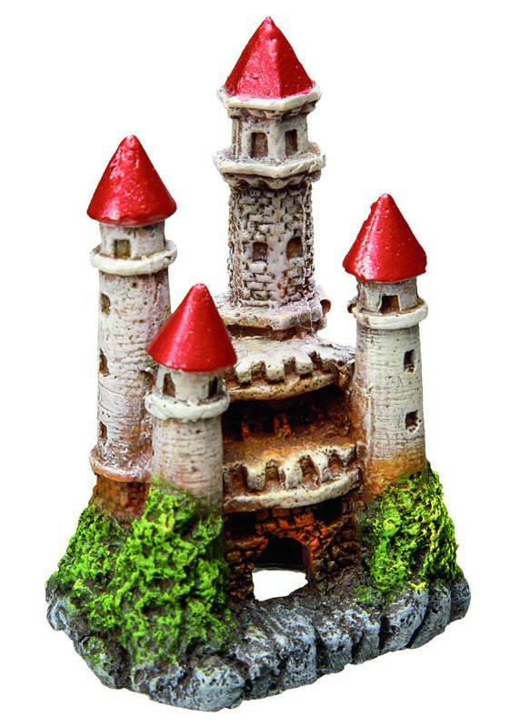 Ornament pentru acvariu | 'CASTLE' | L6 X W4,5 X H8,5 CM