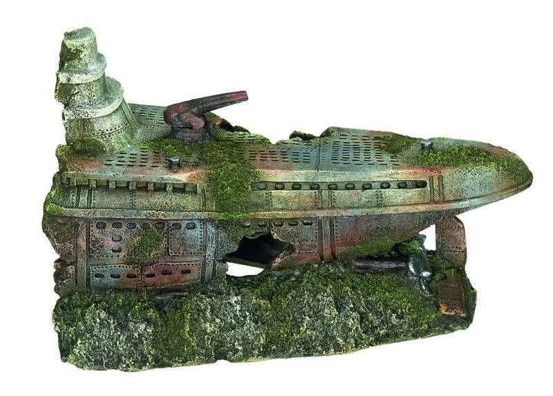 Ornament pentru acvariu | SHIPWRECK 3 STERN | L26,5 X W16 X H16 CM