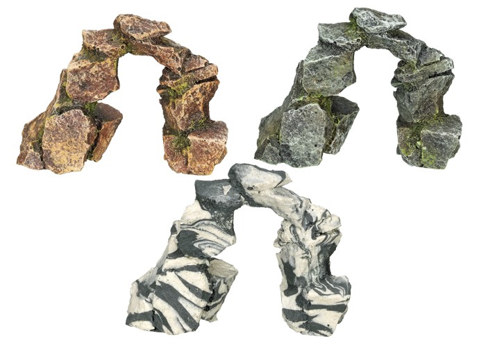 Ornament pentru acvariu | ROCK MINI | asortate | L8 X W3,5 X H6 CM | 6buc.