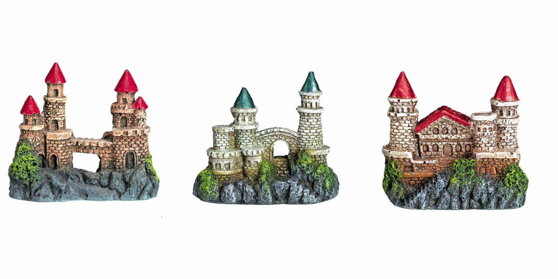 Ornament pentru acvariu | CASTLE | asortate | L7,2 X W3,5 X H6,5 CM