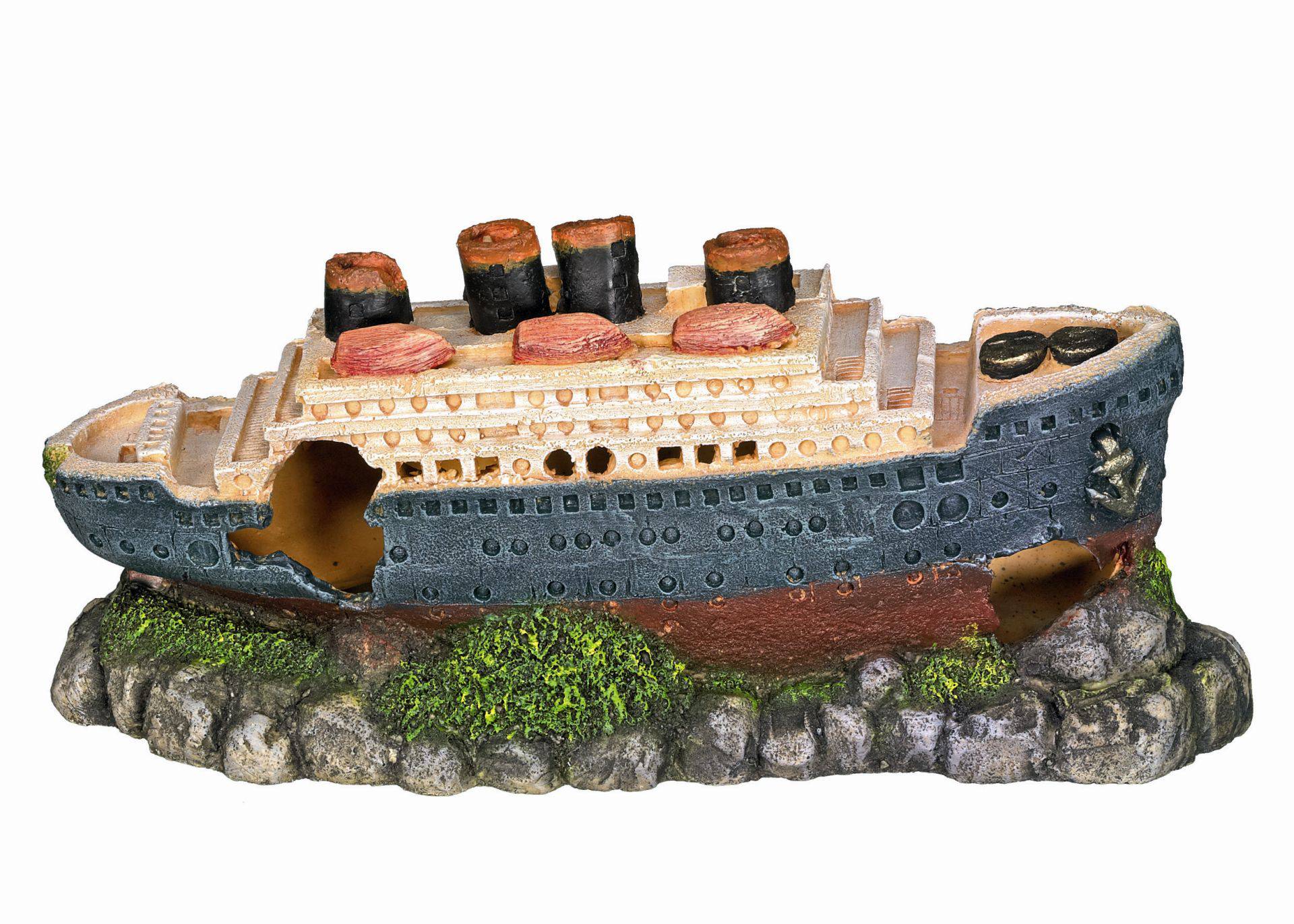 Ornament pentru acvariu | 'TITANIC' | L26,5 X W10 X H12 CM