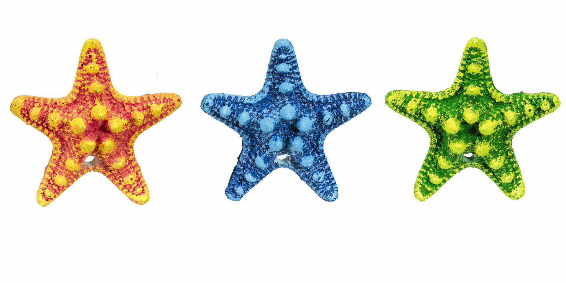 Ornament pentru acvariu | 'STARFISH' ASORTIMENT 5 | L5 X W5 X H1,5 CM