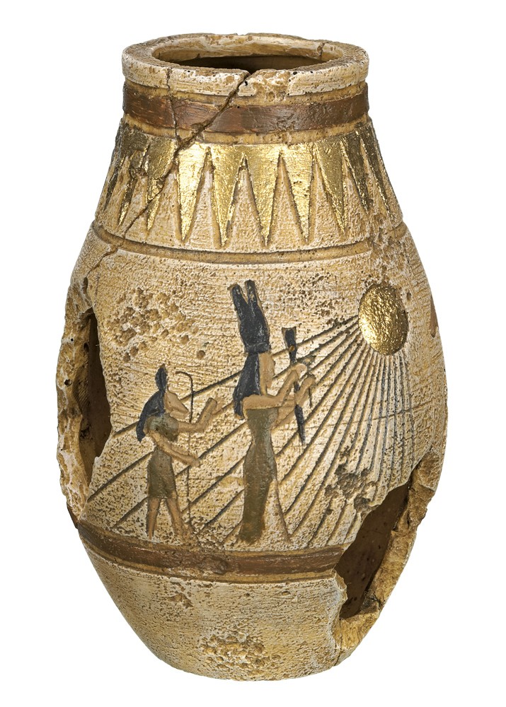 Ornament pentru acvariu | EGYPTIAN JAR | L8,0 X W8,0 X H12,5 CM