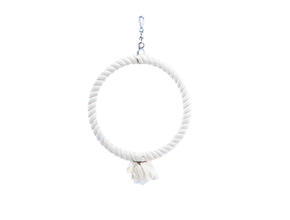 Inel din bumbac pentru papagali si perusi | Mic | 24 CM