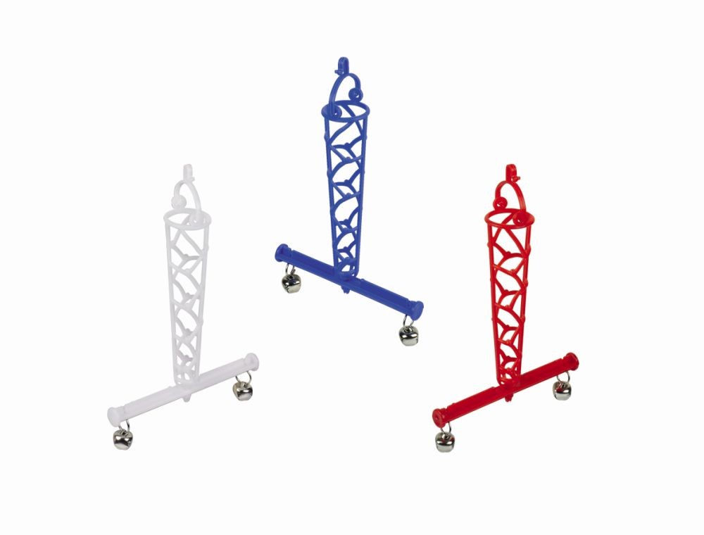 Suport din plastic pentru mei pentru pasari | cu clopotei | 15 X 10,5 CM