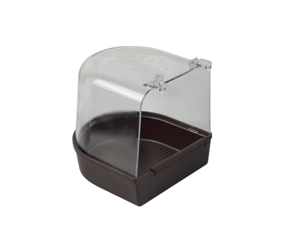 Baie pentru ușa grilaj pentru păsări | mare | maro