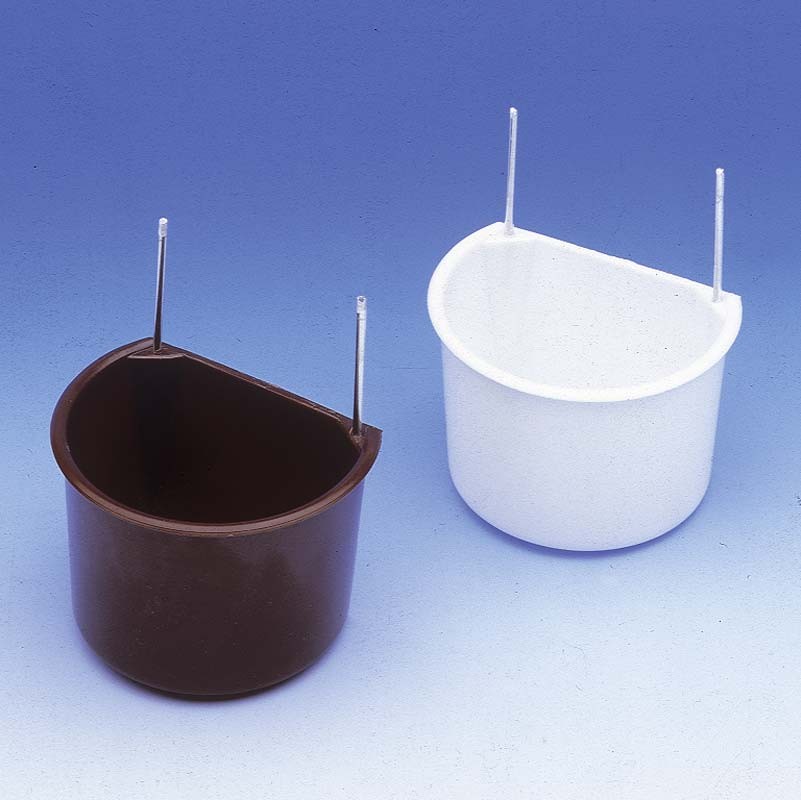 Castroane pentru păsări cu suport din sârmă, albe