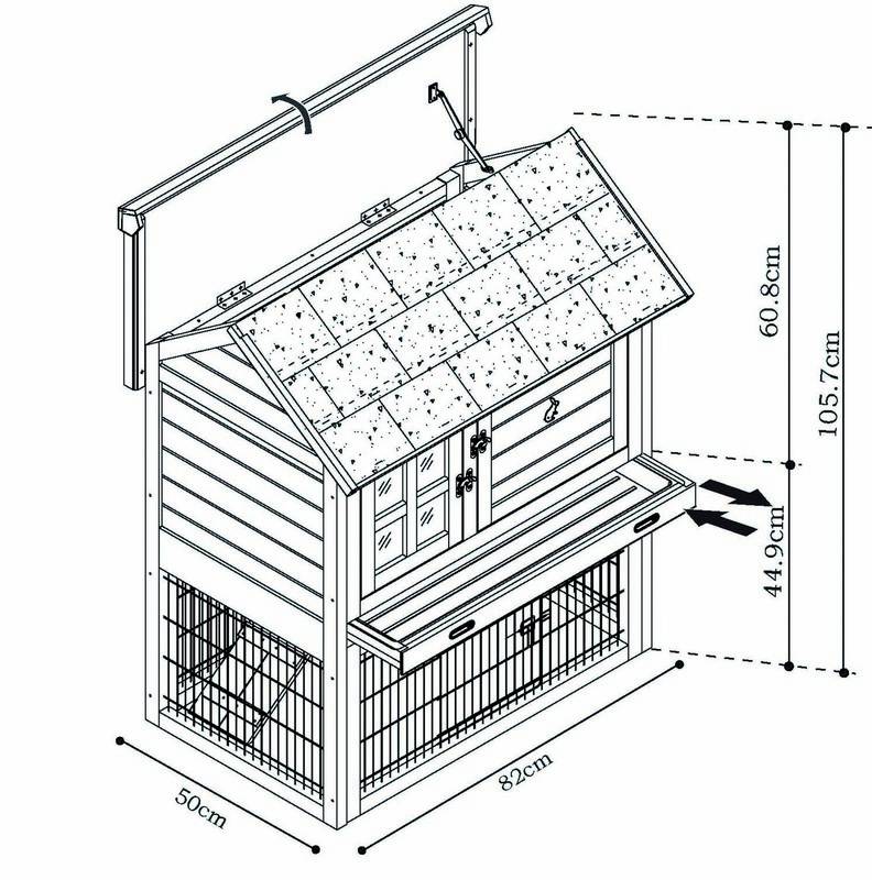 Cușcă pentru animale mici 'ROMAGNA JAVA' L X l X H: 95 X 65 X 1 pentru rozatoare