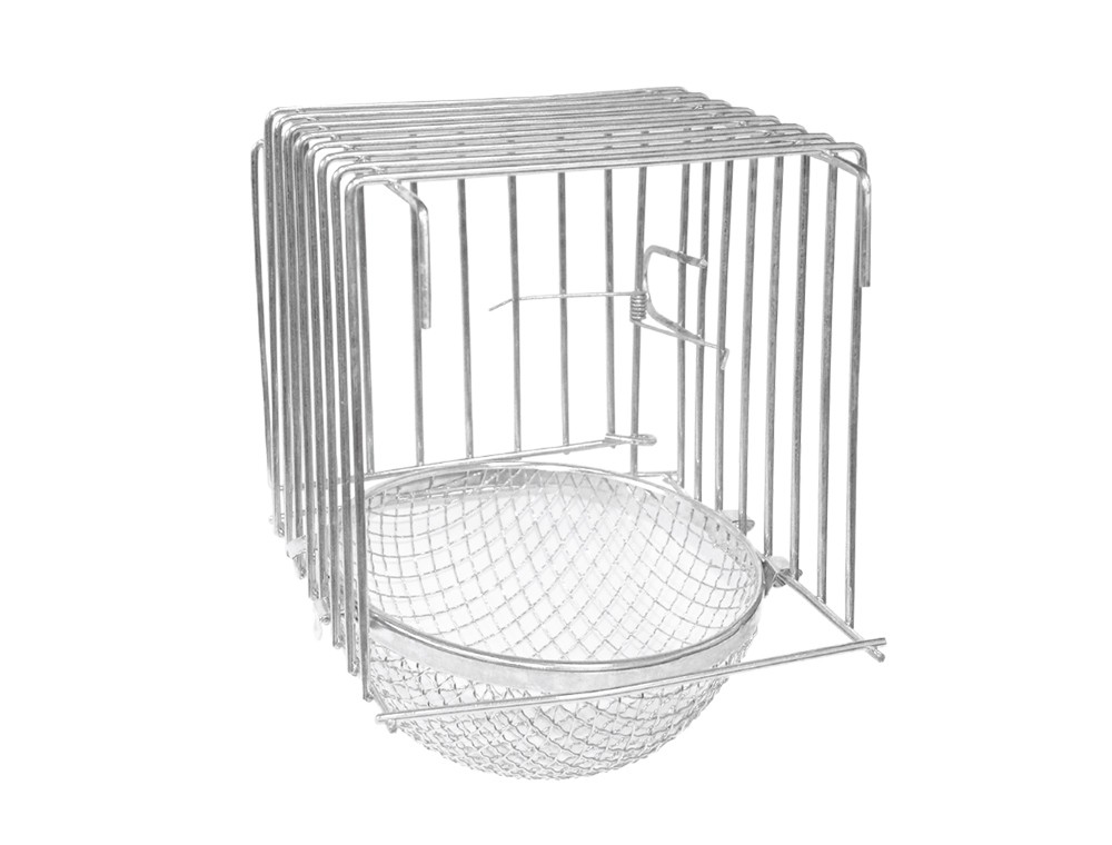 Cuib pentru canari pentru păsări | Din sarma impletita | 15 X 10 X 10 CM