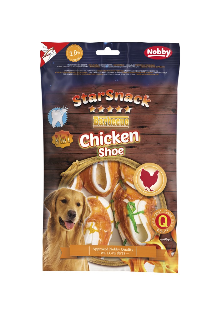 STARSNACK 'Shoe' cu pui la grătar, aprox. 7,5 cm, 5 buc., aprox. 60 g