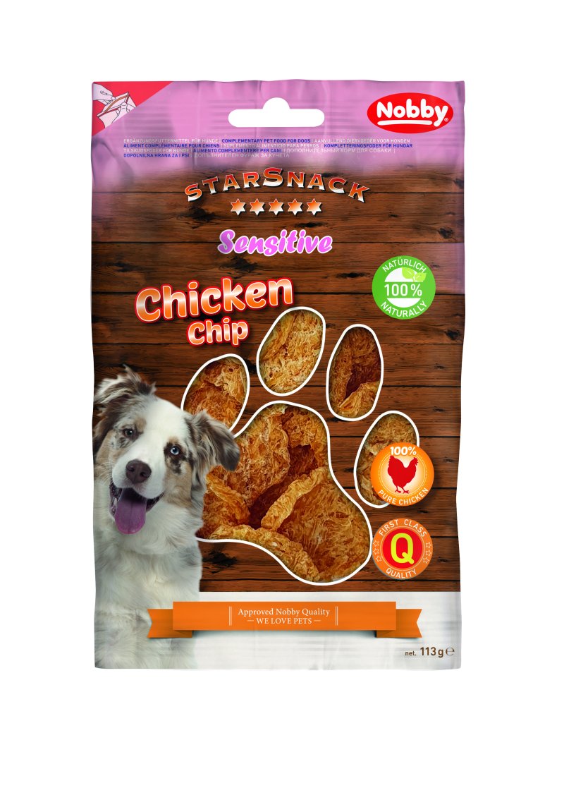 StarSnack SENSITIVE Chicken Chip pentru câini | recoapp. 113 g