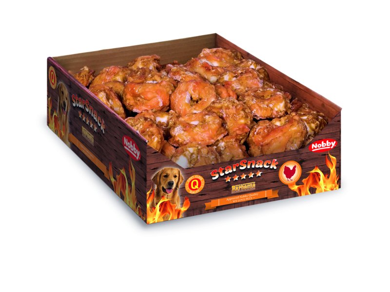 StarSnack Barbecue Chicken Donut pentru câini | S | display 80 buc. | app. 5,0 cm, 25 g
