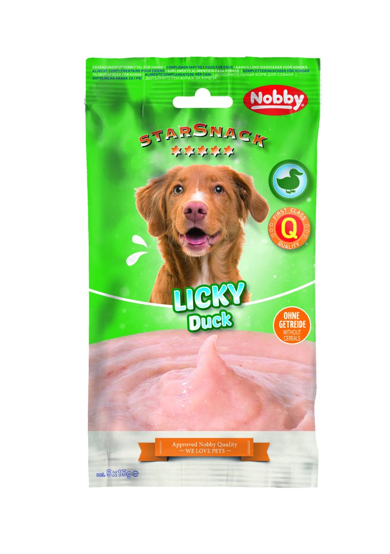 StarSnack LICKY Rață | 5 x 15 g