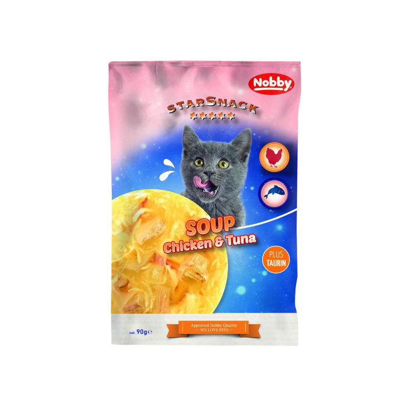 StarSnack SOUP Pui & Ton. 90 g pentru pisici