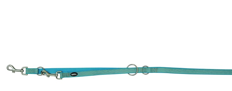 Lesa 'FULL REFLECT' pentru câini | albastru deschis | S-M | L: 200 cm, B: 15 mm