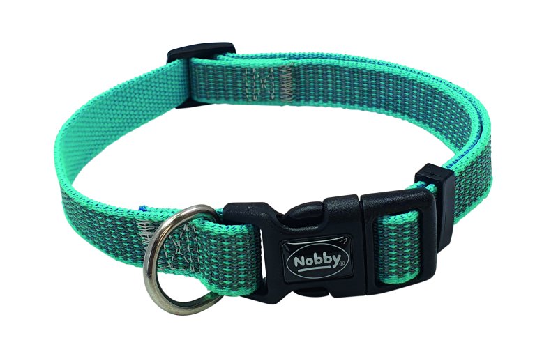 Zgarda 'FULL REFLECT' | albastru deschis | XS-S | L: 23-35 cm, B: 15 mm pentru caini