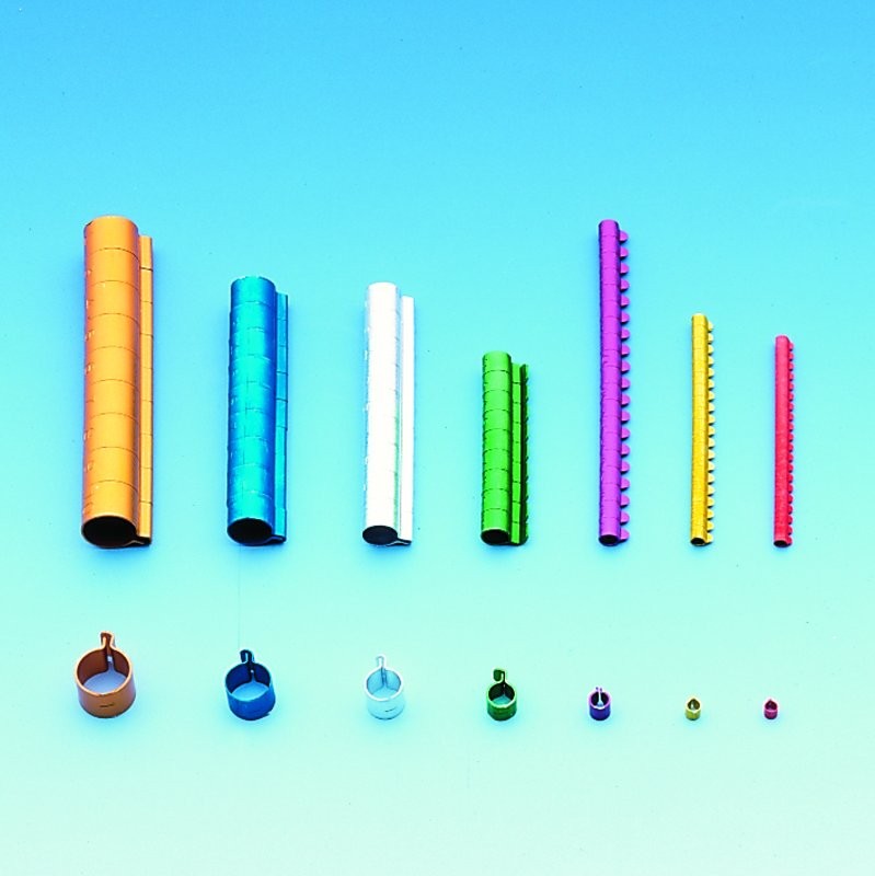 Inele din aluminiu pentru porumbei | Bară 10 buc. | 8 mm