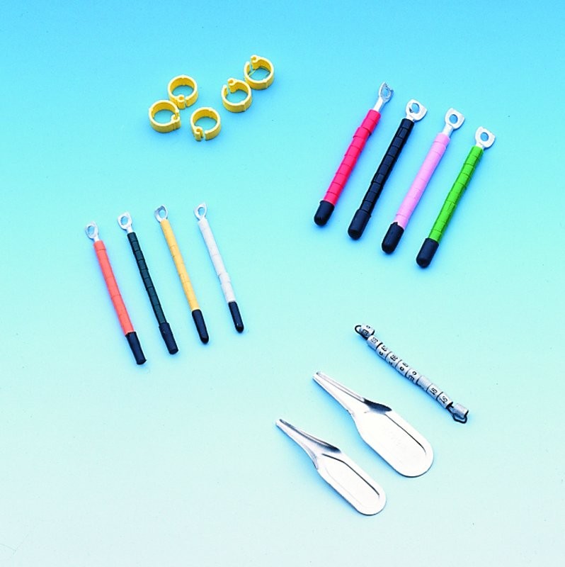 INELE DIN PLASTIC PENTRU EXOTICE, PACHET 100 PCS; 2,5 MM