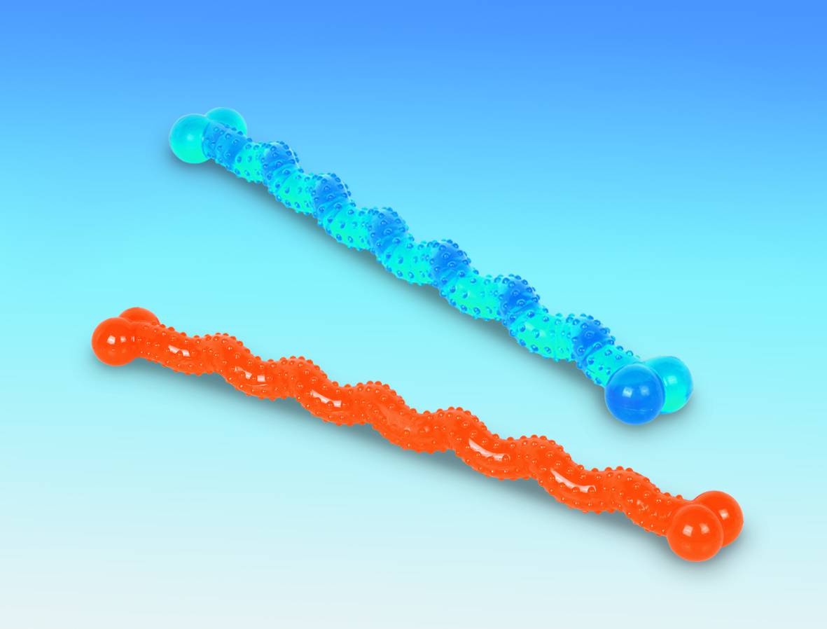 Baston TPR, portocalie 48 cm pentru câini