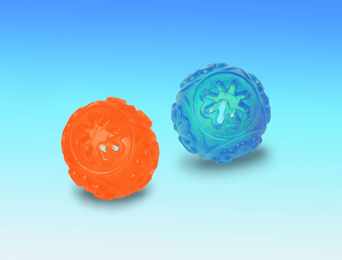 Minge de tratament TPR, albastră 7 cm pentru câini