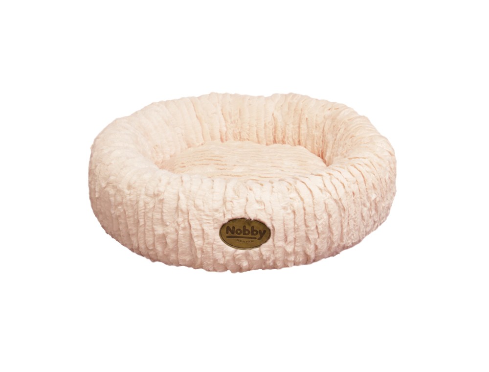 Culcus pentru câini DONUT 'NOVA' | somon | Ø 45 CM