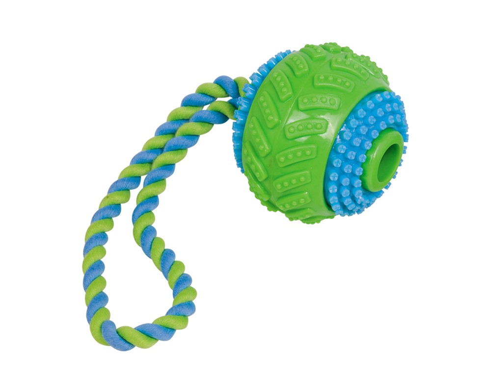 Minge TPR cu frânghie, multicolor 8 cm