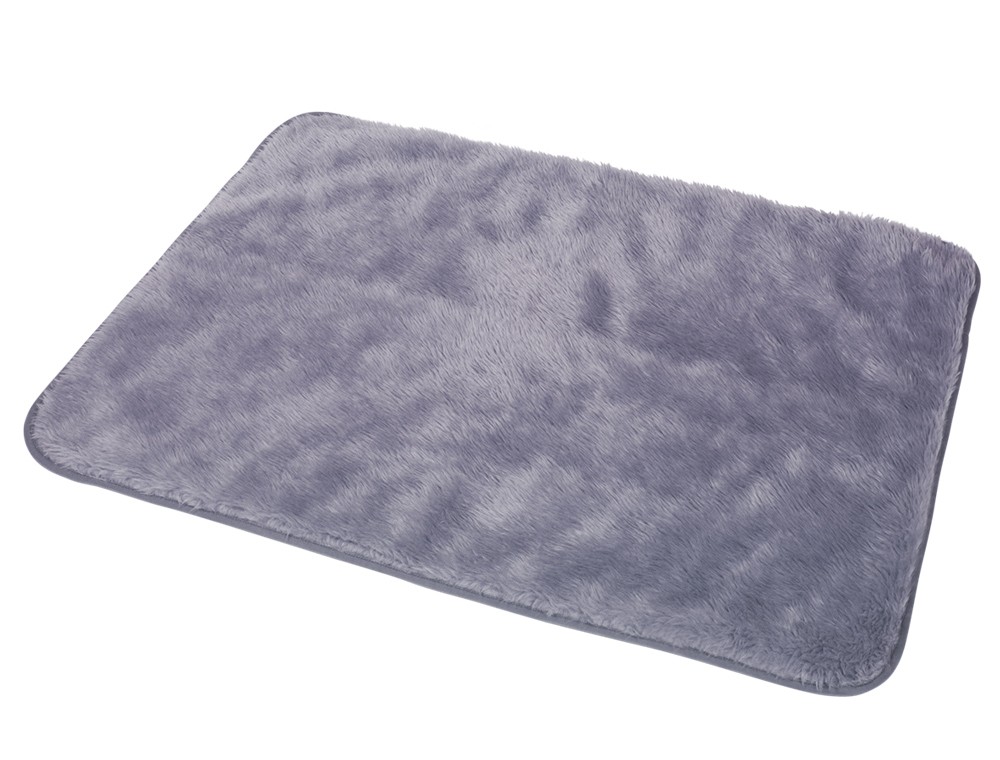 Patura cu plus lung 'TALLO' | antiderapant | gri | l x w x h: 100 x 75 x 3 cm