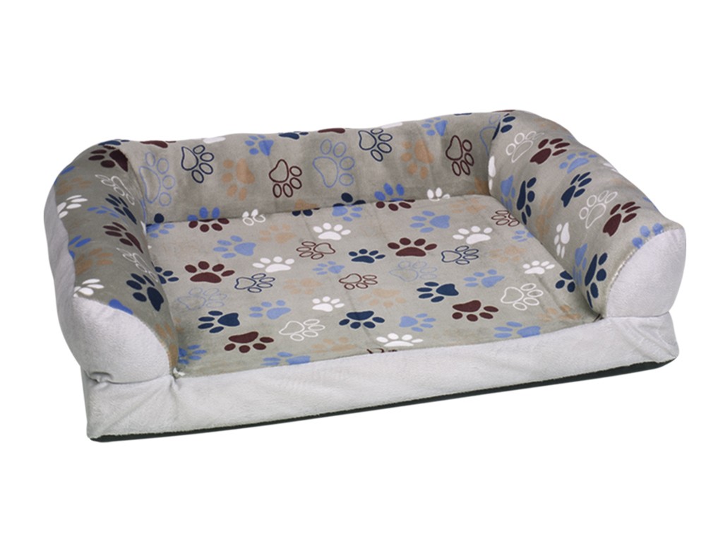 Patut din plus pentru câini, Classic 'LISSI', gri deschis, pătrat, Set 2 buc.: 60 x 40 cm; 80 x 60 cm