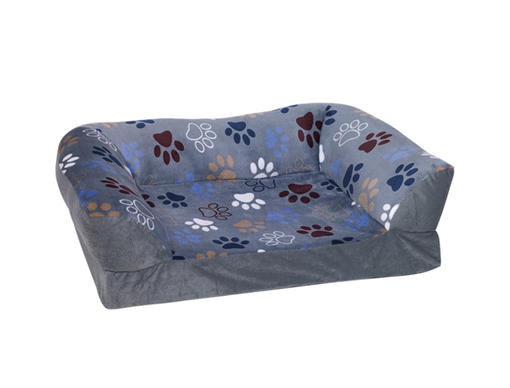 Patut din plus pentru câini, Classic 'LISSI', gri închis, pătrat, Set 2 buc.: 60 x 40 cm; 80 x 60 cm