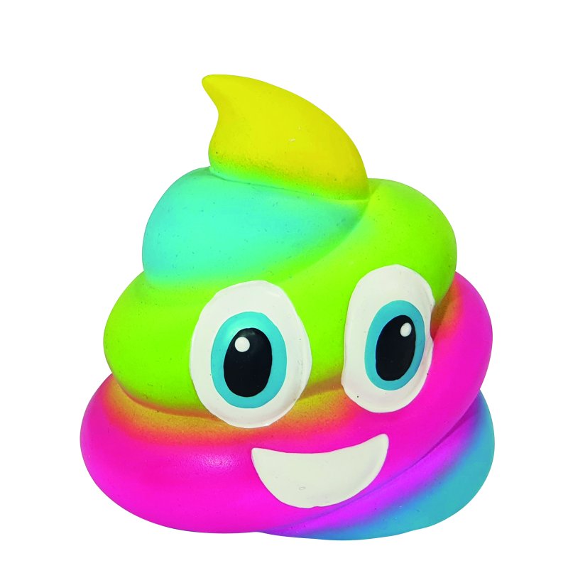 Latex 'Happy Rainbow Poop' | 11 cm