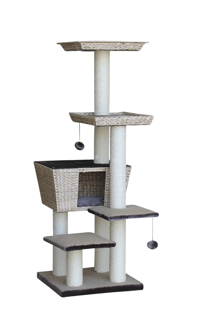 Ansamblu de joaca pentru pisici 'MOTEGA' | bej