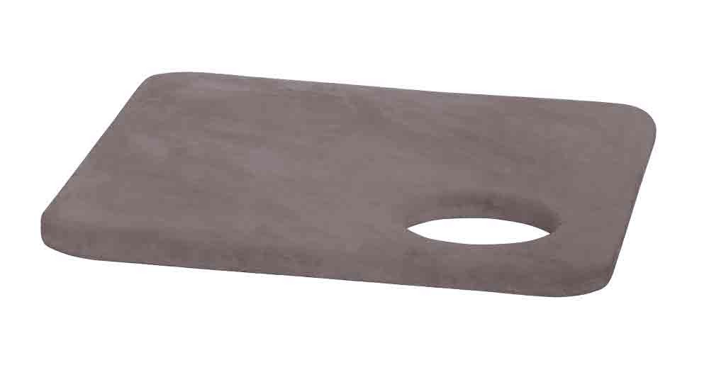 STARSYSTEM BOARD 'DE LUXE' WITH HOLE, WARM GREY 58 X 58 X 2