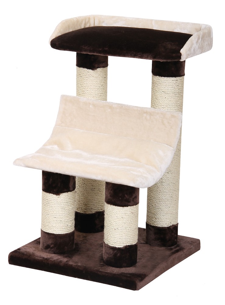 Ansamblu de joaca pentru pisici 'TILATI' | bej / maro