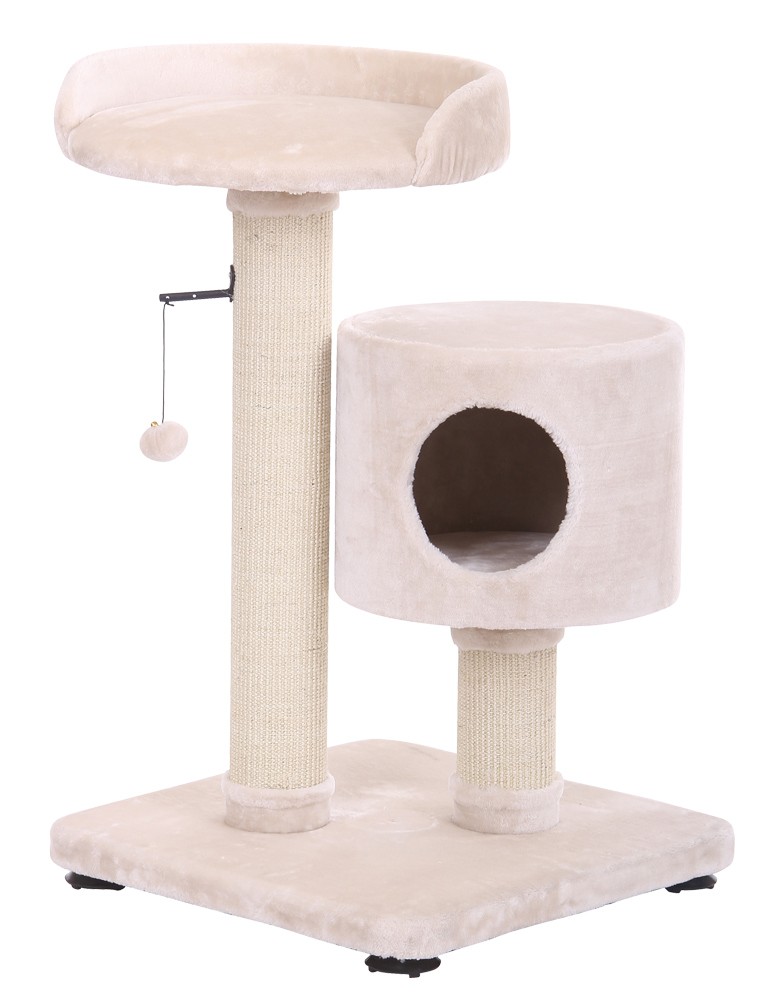 Ansamblu de joaca pentru pisici 'NONA' | bej