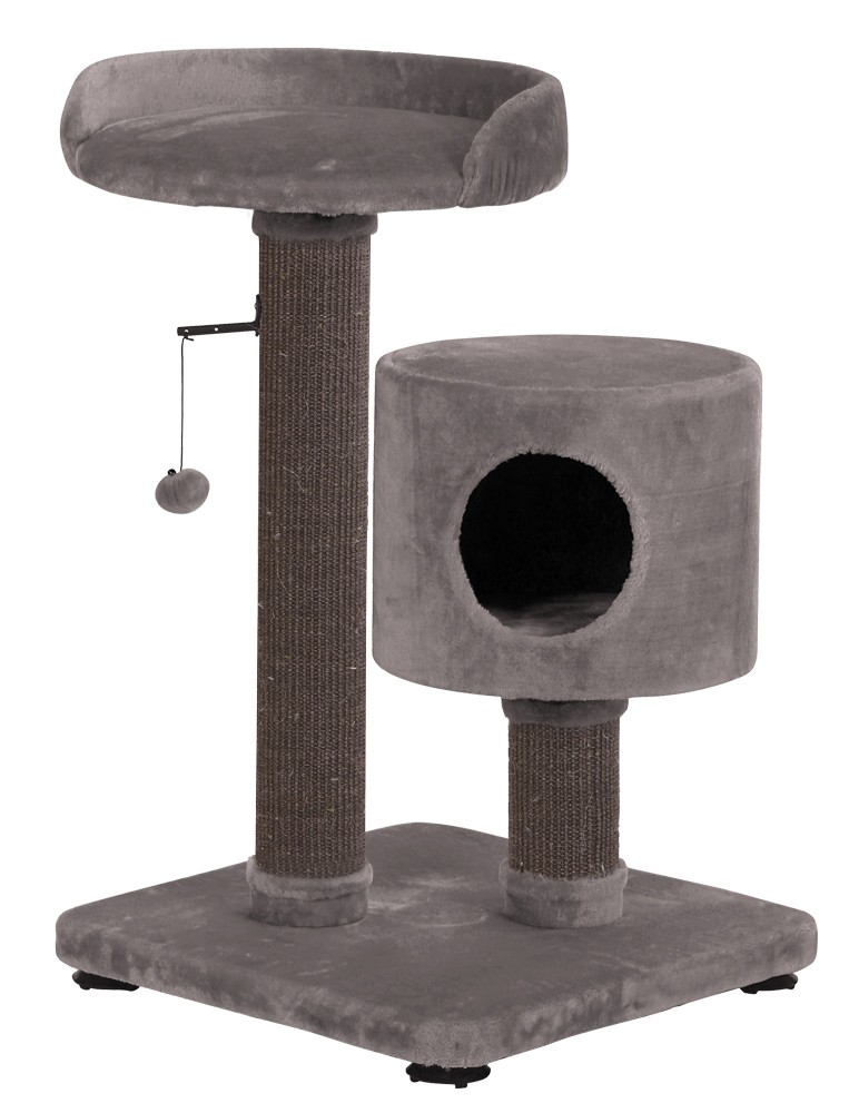 Ansamblu de joaca pentru pisici 'NONA' | gri deschis