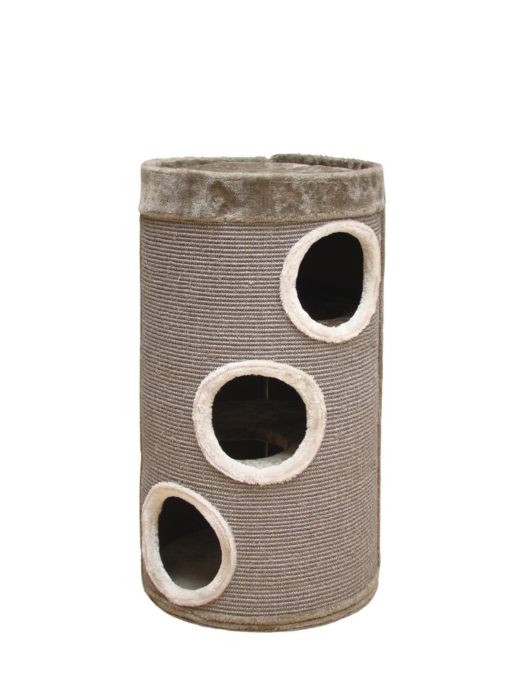 Ansamblu de joacă pentru pisici 'SLADANA' | pliabil | bej / gri