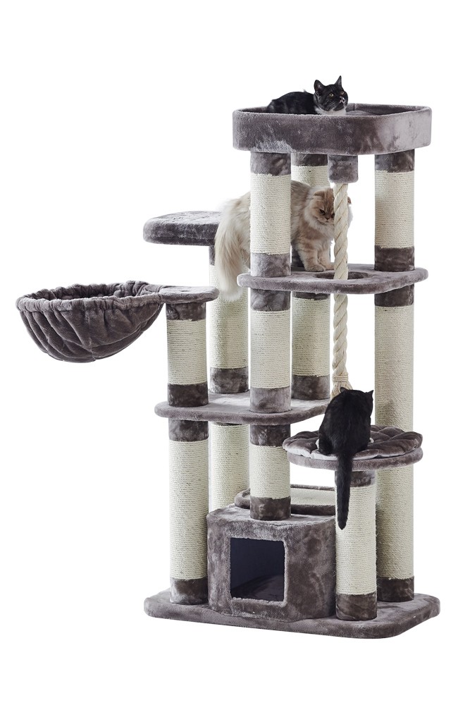 Ansamblu de joacă pentru pisici 'FREDO' | cappuccino