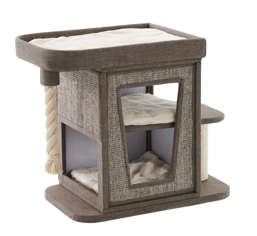 Ansamblu de joacă pentru pisici 'ULVI' | maro