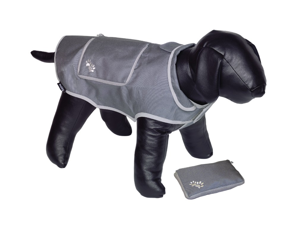 Haină pentru câini 'BANAT' | gri | 44 cm