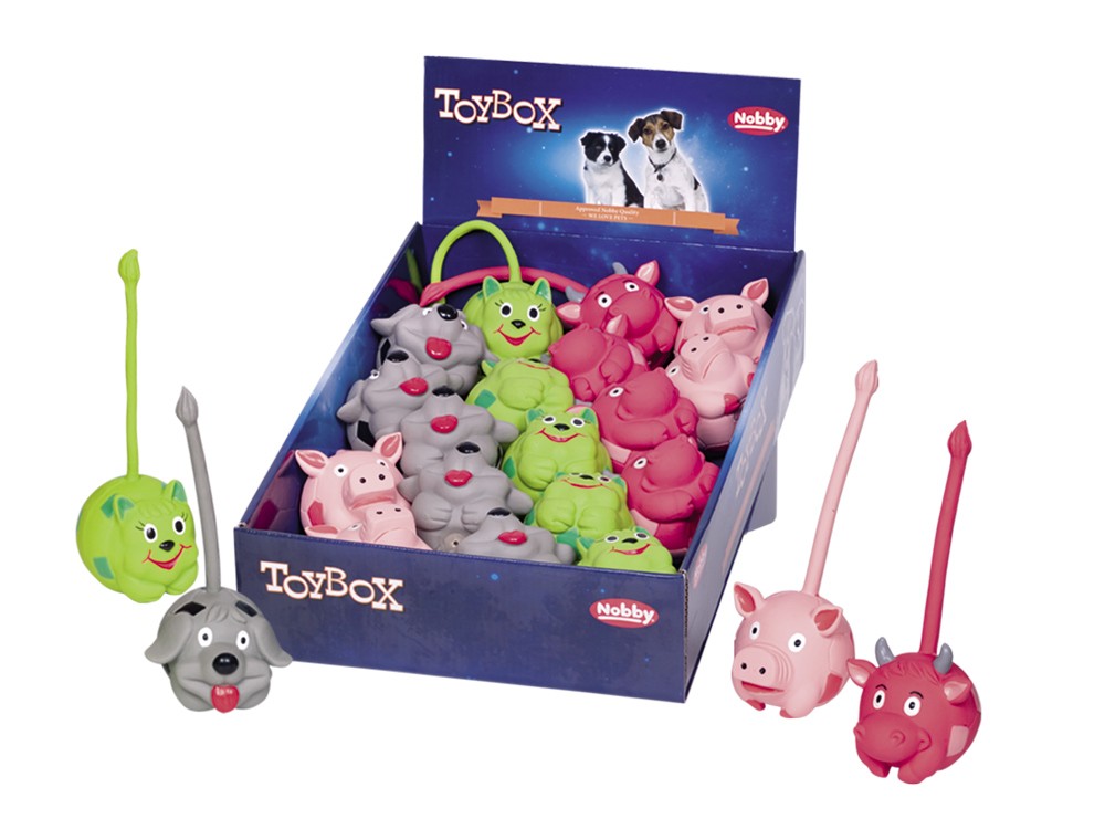 Jucărie din latex pentru câini | Latex animals | Display 18 buc. | 7,5 cm