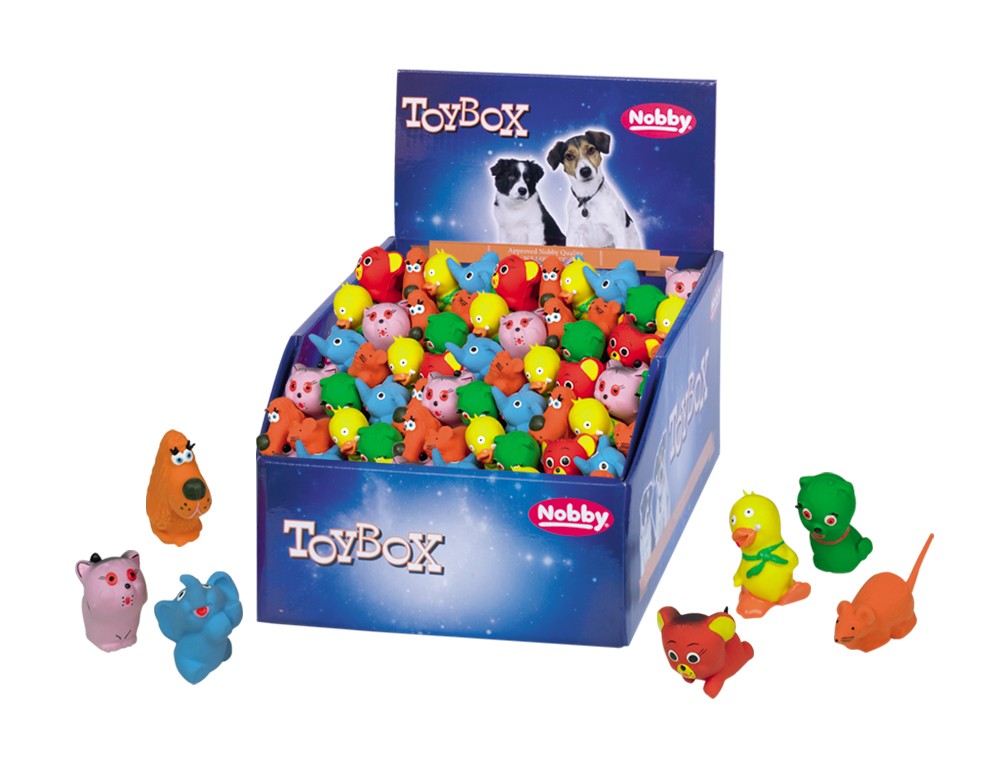 Jucărie din latex pentru câini | Figurine din latex | DISPLAY 84 buc. | 5-6 CM