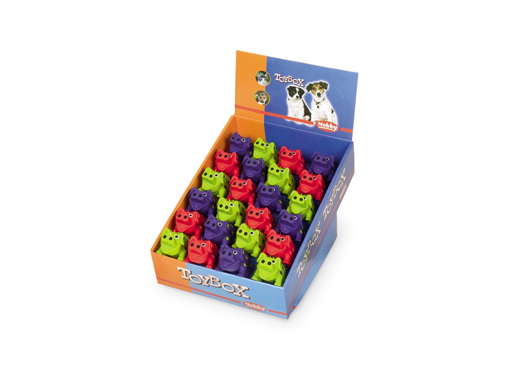 Jucărie din latex pentru câini | Porc Mini din latex | culori asortate | Display 24 buc. | 10,5 cm